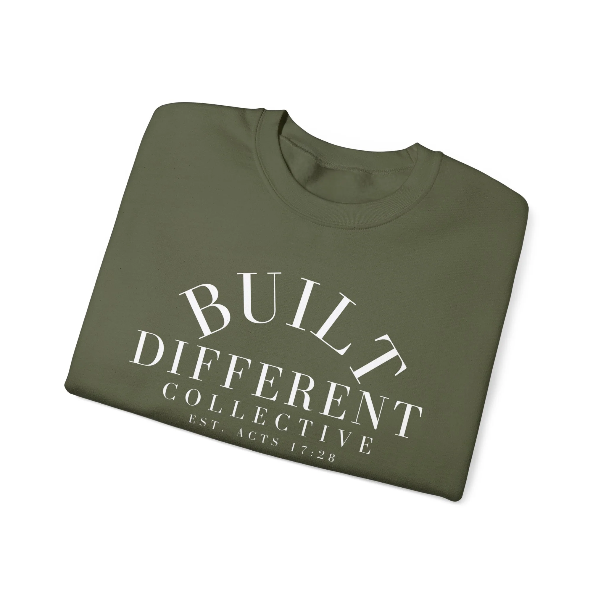 BUILT DIFFERENT COLLECTIVE EST. ACTS 17:28 Unisex Heavy Blend™ Crewneck Sweatshirt - Image 17