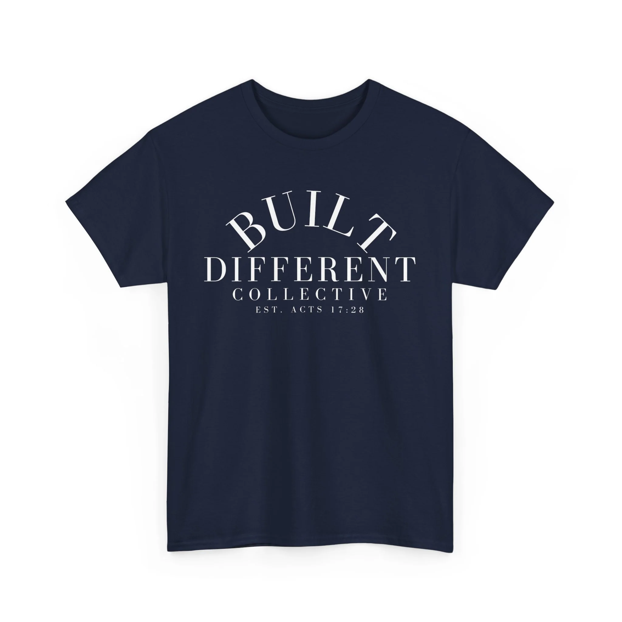 BUILT DIFFERENT COLLECTIVE EST. ACTS 17:28 Unisex Heavy Cotton Tee - Image 11