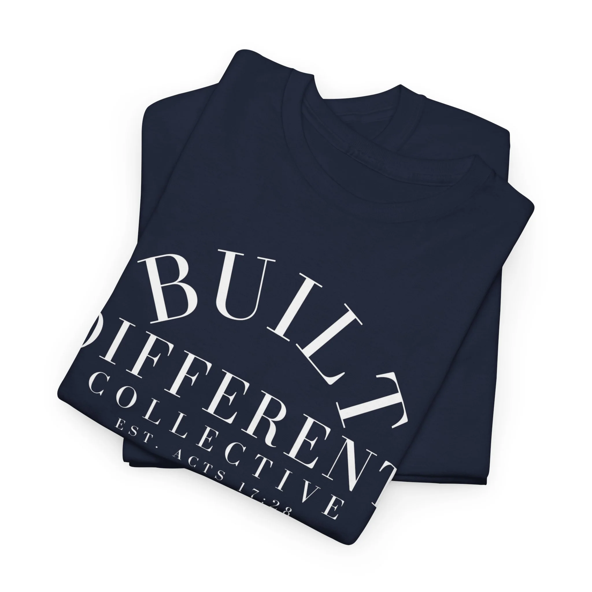 BUILT DIFFERENT COLLECTIVE EST. ACTS 17:28 Unisex Heavy Cotton Tee - Image 13
