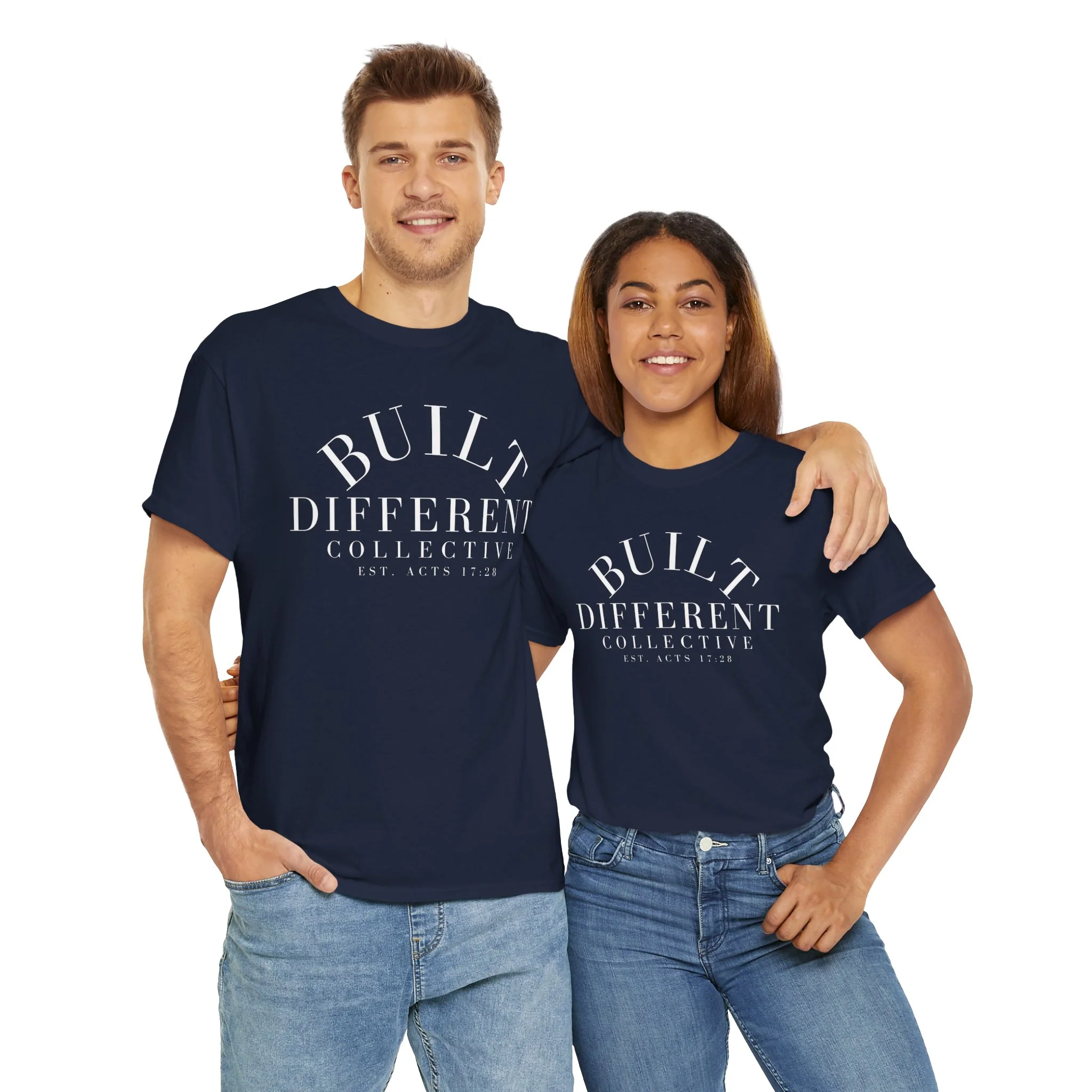 BUILT DIFFERENT COLLECTIVE EST. ACTS 17:28 Unisex Heavy Cotton Tee - Image 15