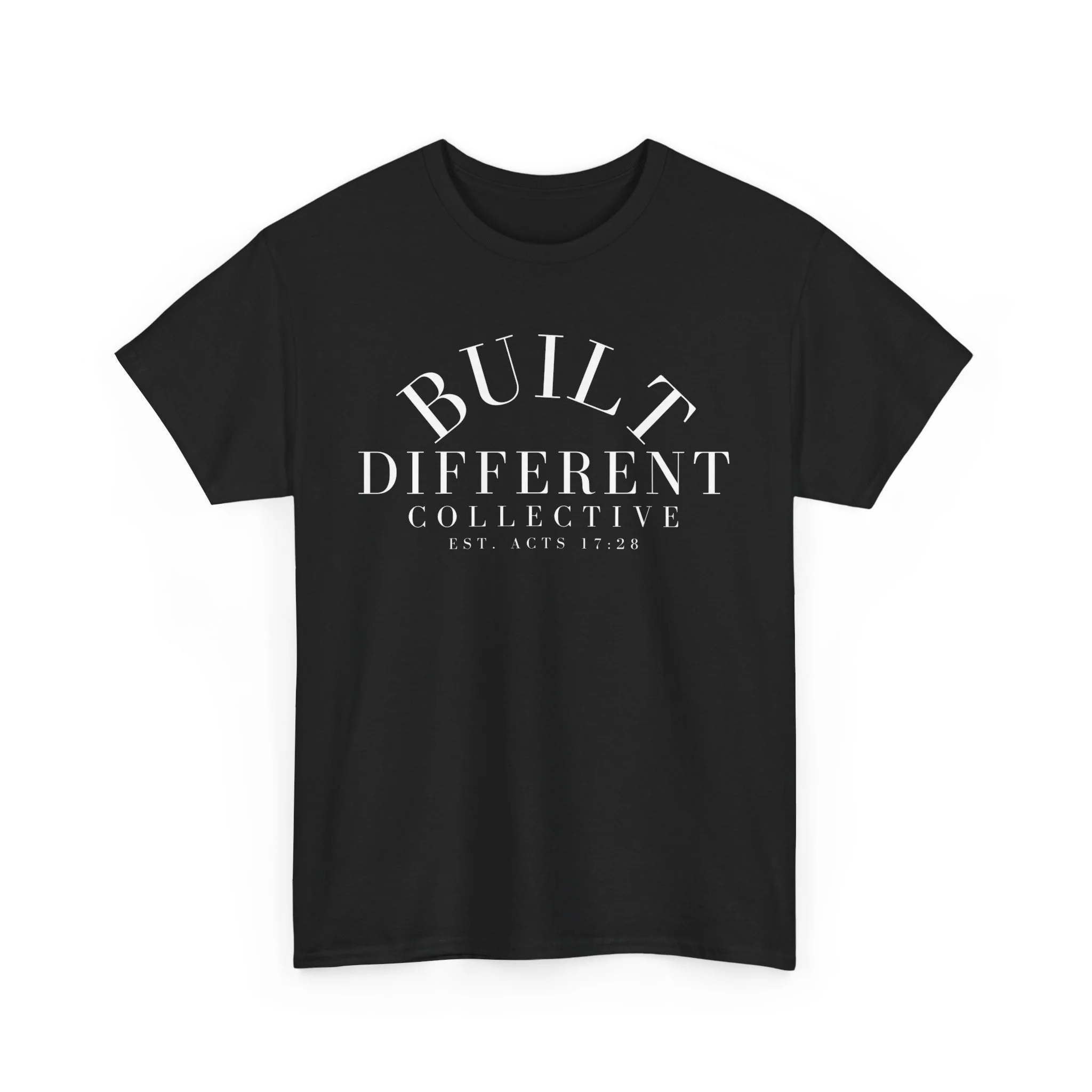BUILT DIFFERENT COLLECTIVE EST. ACTS 17:28 Unisex Heavy Cotton Tee - Image 17