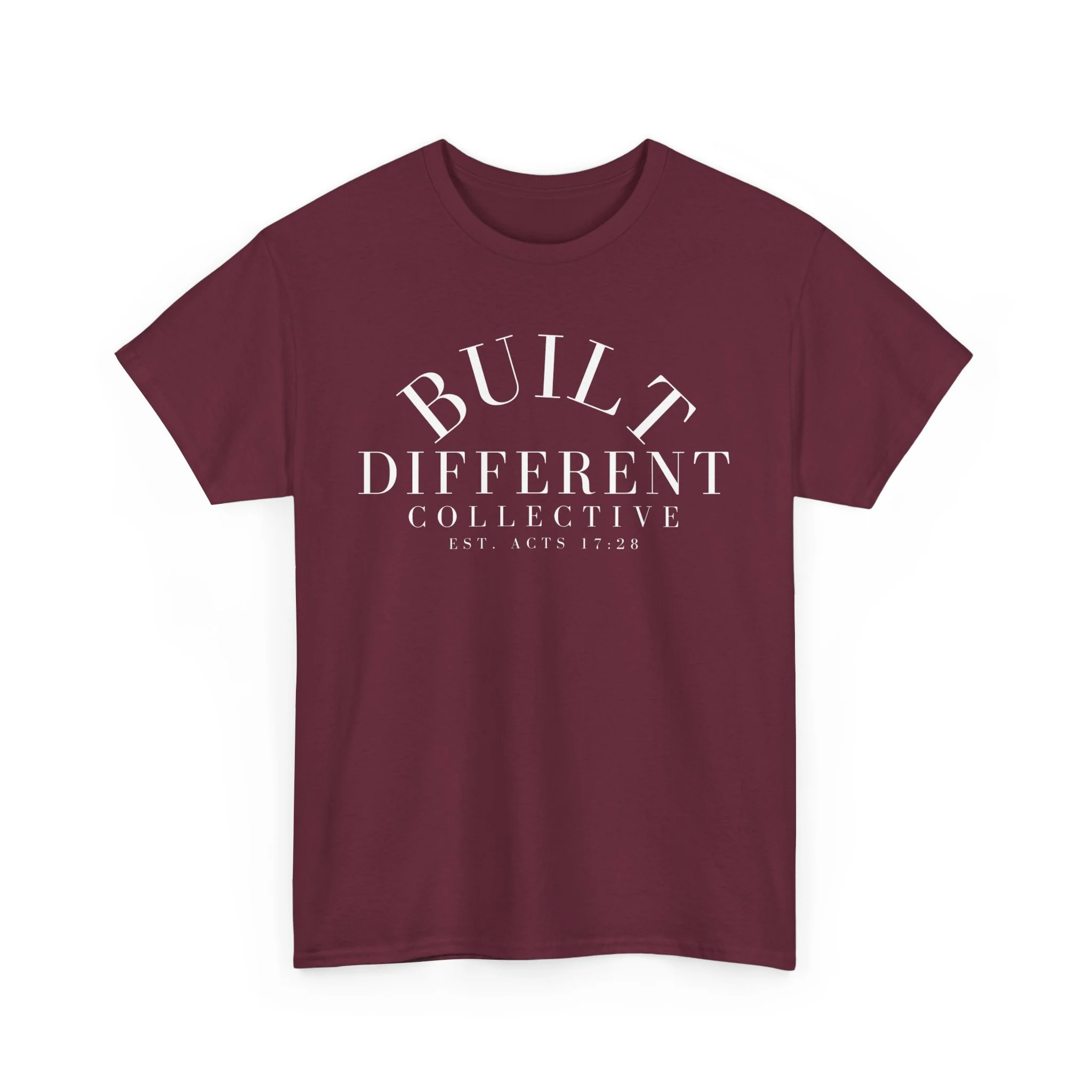 BUILT DIFFERENT COLLECTIVE EST. ACTS 17:28 Unisex Heavy Cotton Tee - Image 29