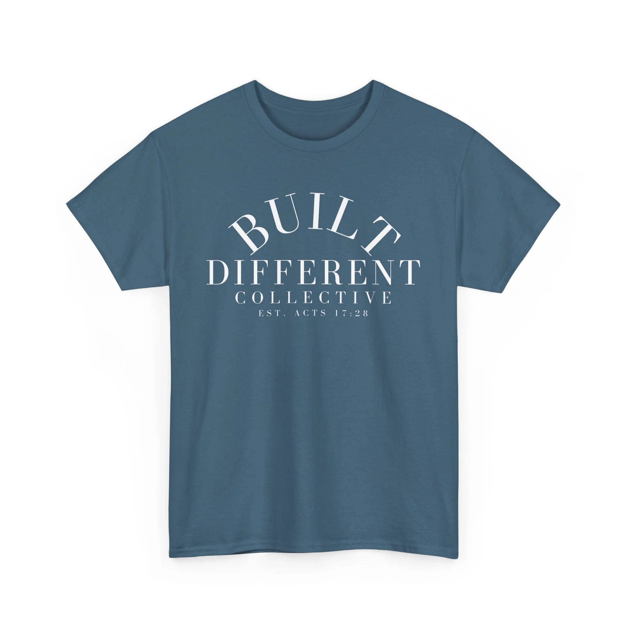 BUILT DIFFERENT COLLECTIVE EST. ACTS 17:28 Unisex Heavy Cotton Tee - Image 53