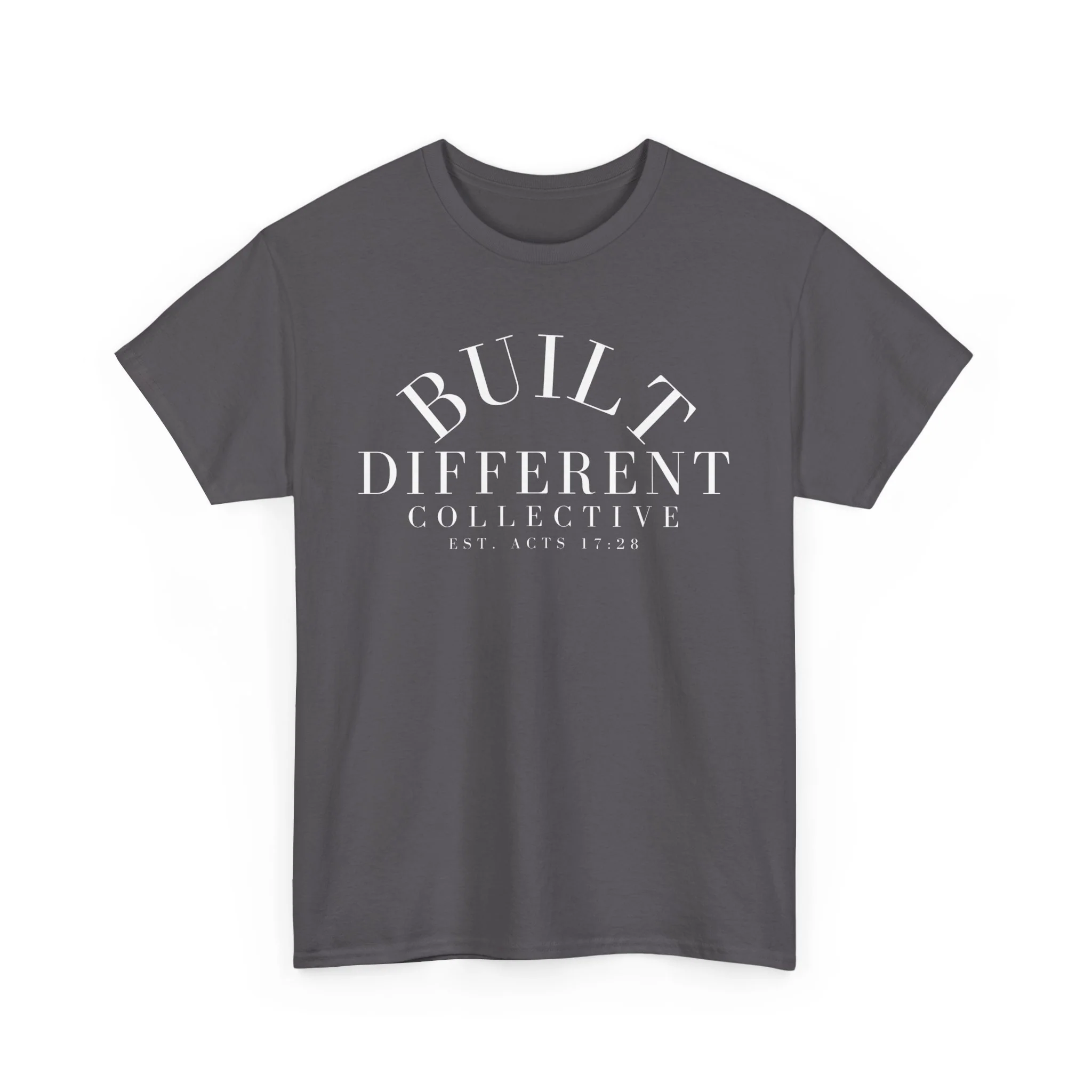 BUILT DIFFERENT COLLECTIVE EST. ACTS 17:28 Unisex Heavy Cotton Tee - Image 59