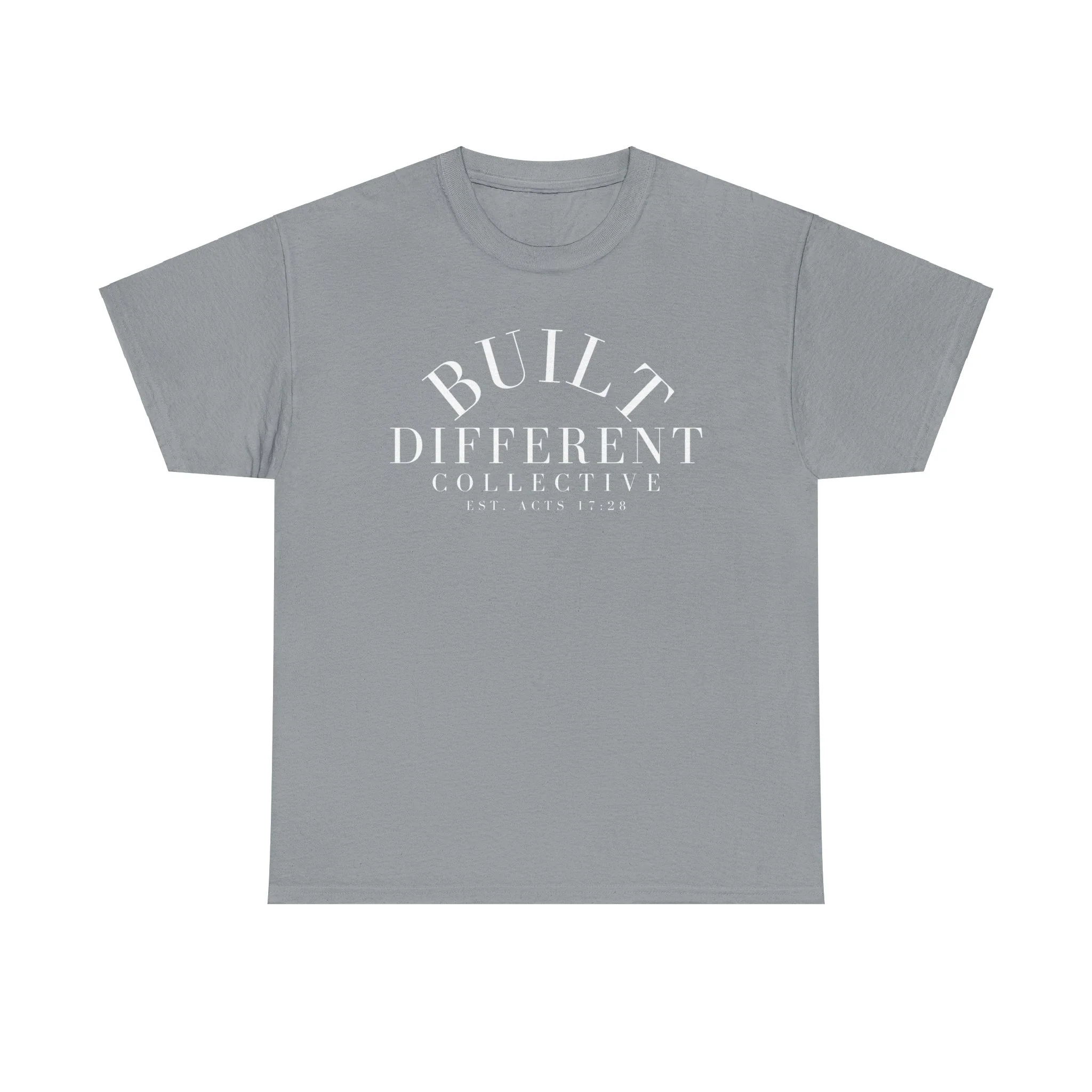 BUILT DIFFERENT COLLECTIVE EST. ACTS 17:28 Unisex Heavy Cotton Tee - Image 6