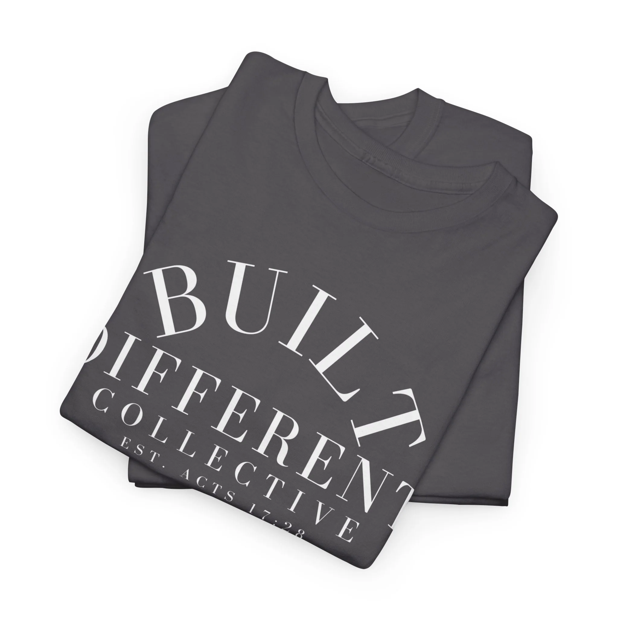 BUILT DIFFERENT COLLECTIVE EST. ACTS 17:28 Unisex Heavy Cotton Tee - Image 61