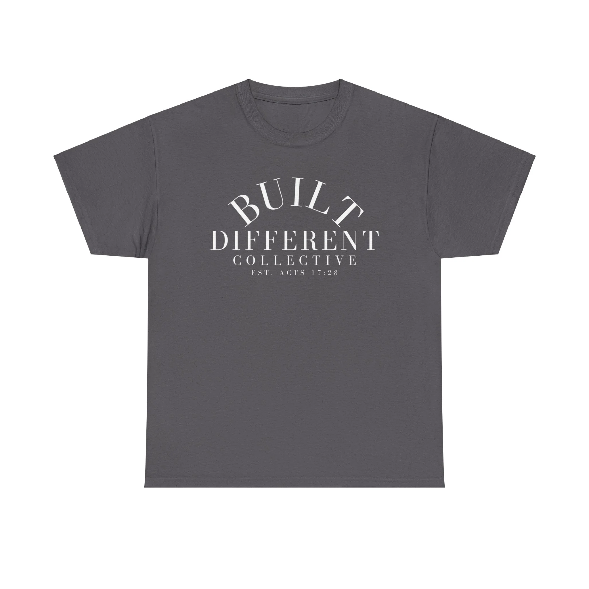 BUILT DIFFERENT COLLECTIVE EST. ACTS 17:28 Unisex Heavy Cotton Tee - Image 9