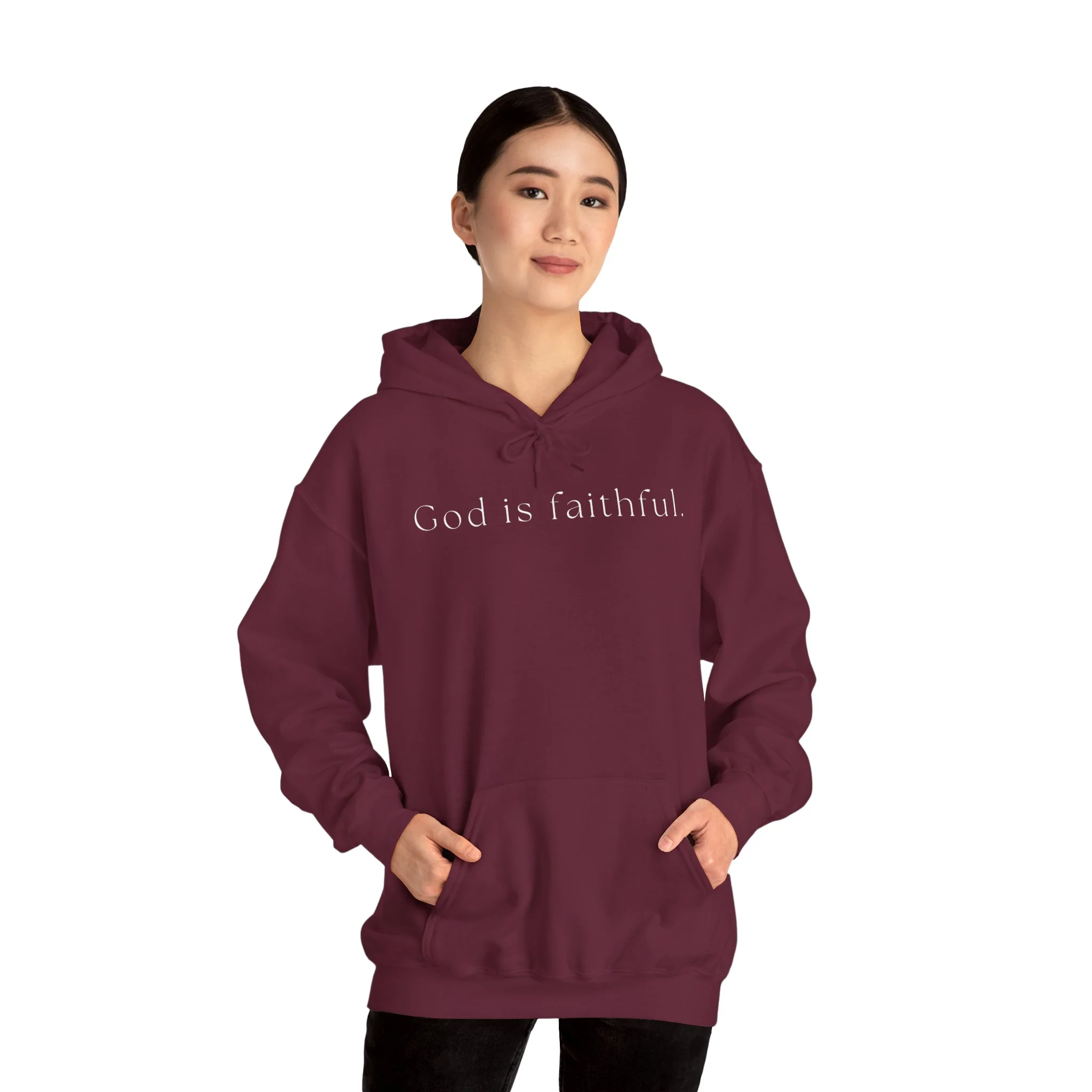 God is faithful. Heavy Blend™ Hooded Sweatshirt - Image 18