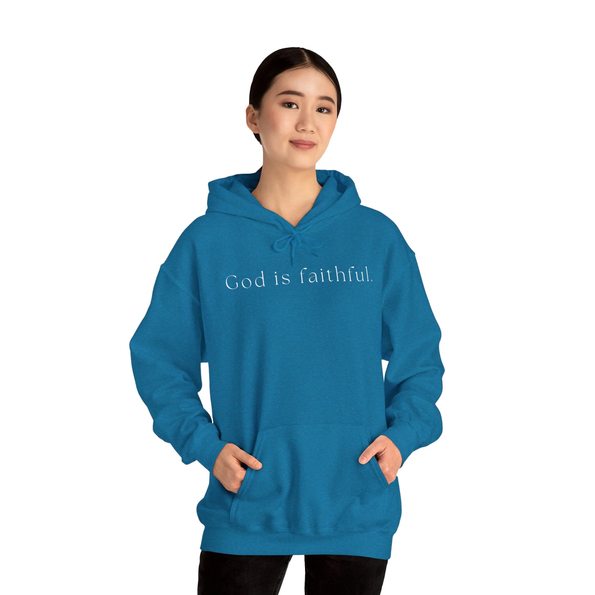 God is faithful. Heavy Blend™ Hooded Sweatshirt - Image 26