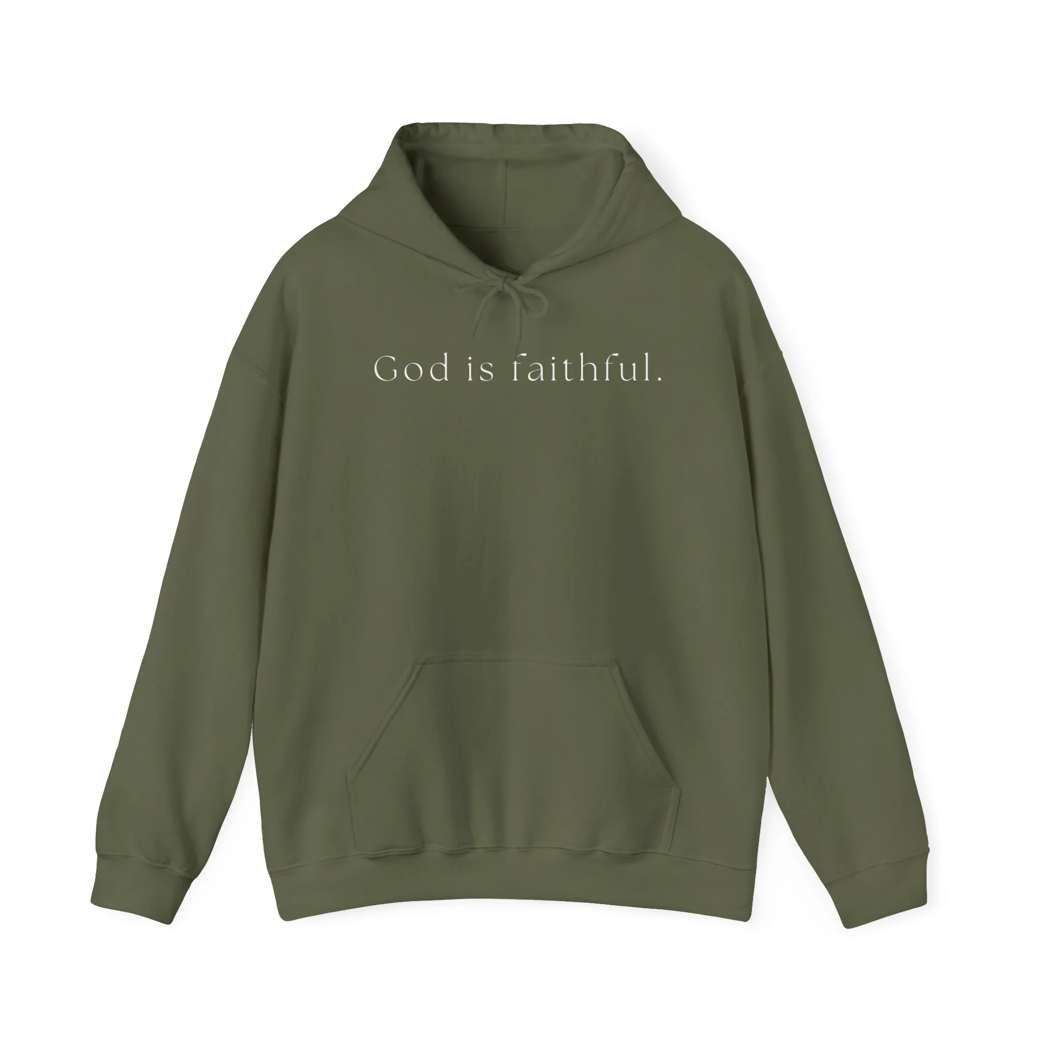 God is faithful. Heavy Blend™ Hooded Sweatshirt - Image 4