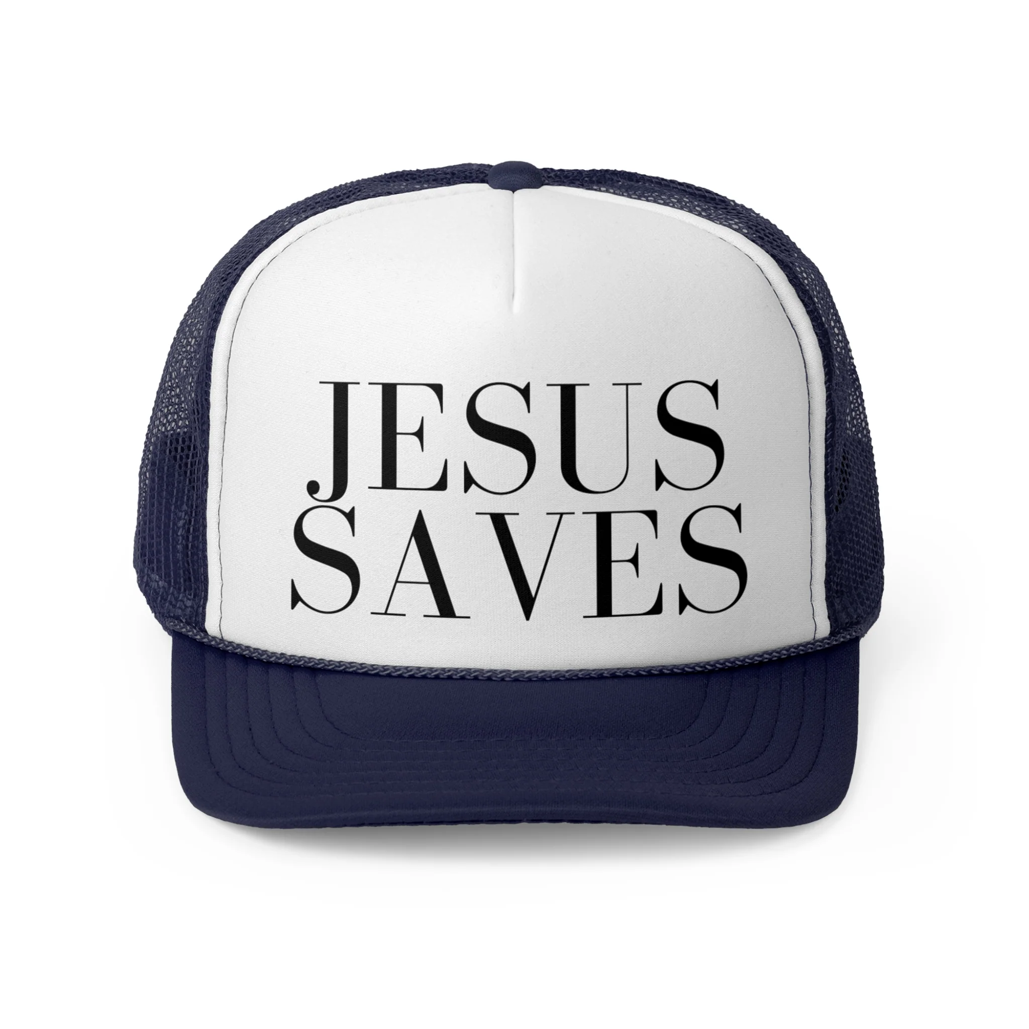 JESUS SAVES Trucker Cap - Image 3