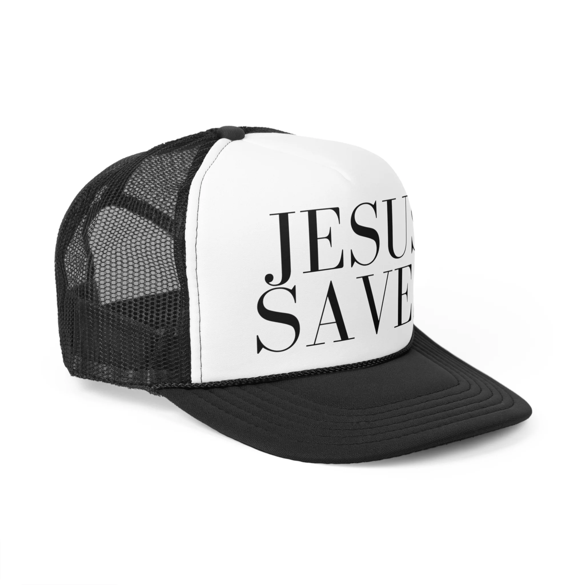 JESUS SAVES Trucker Cap - Image 4
