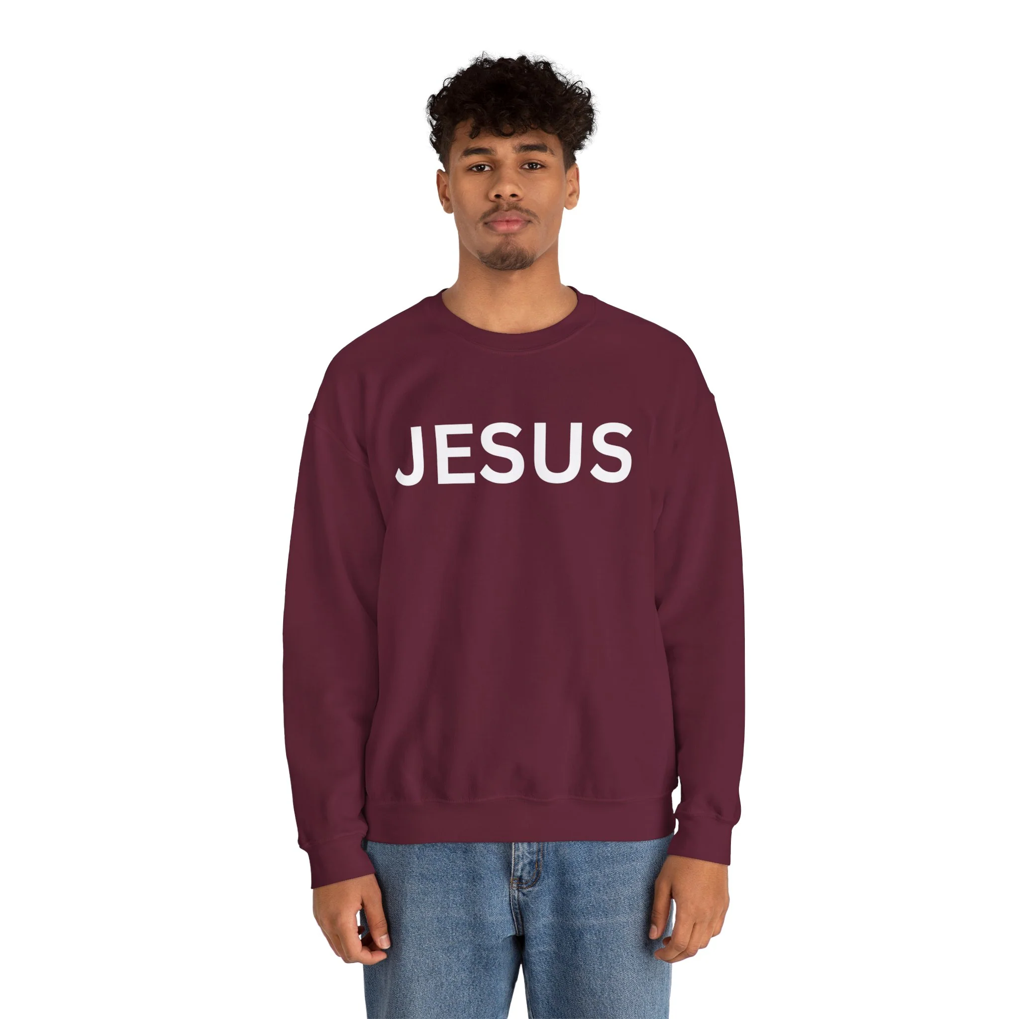 JESUS Unisex Heavy Blend™ Crewneck Sweatshirt - Image 20
