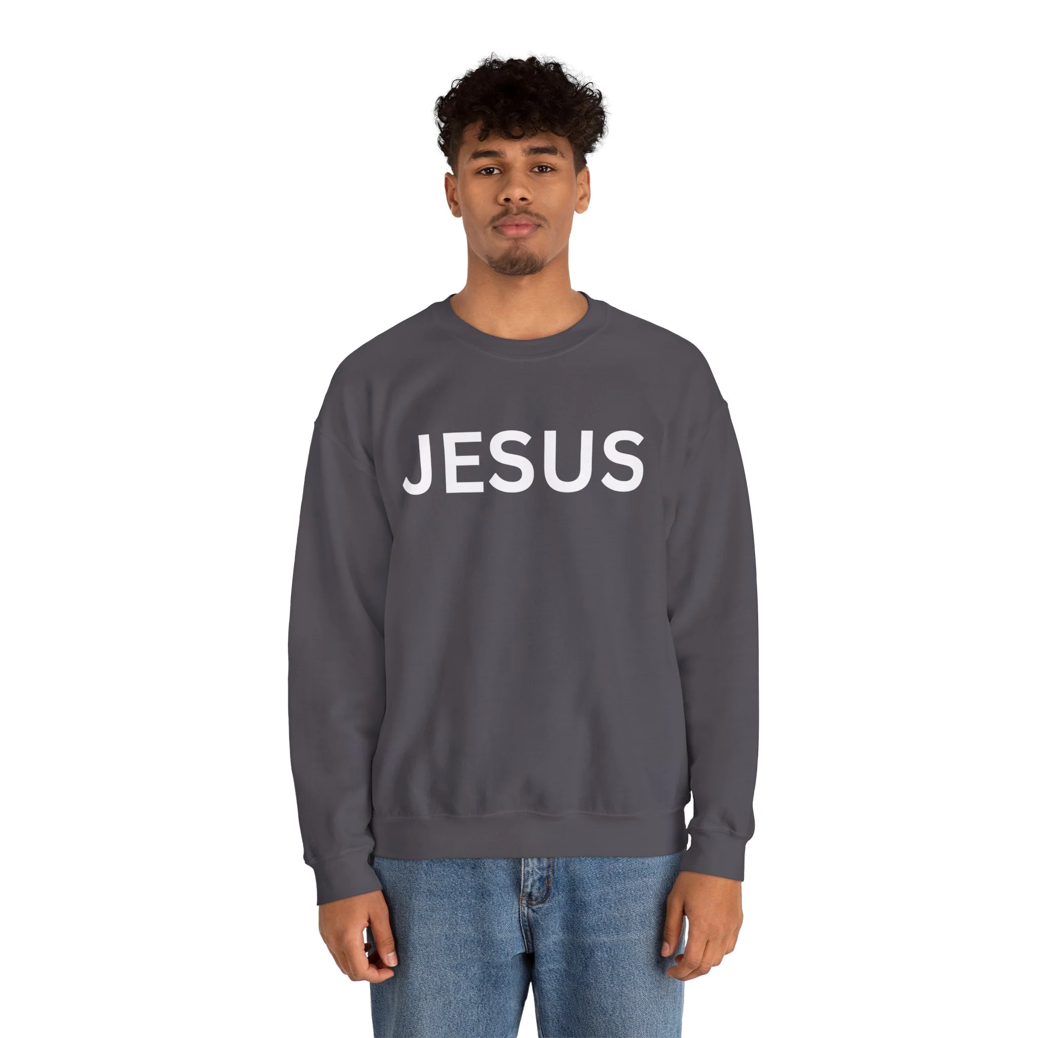 JESUS Unisex Heavy Blend™ Crewneck Sweatshirt - Image 36