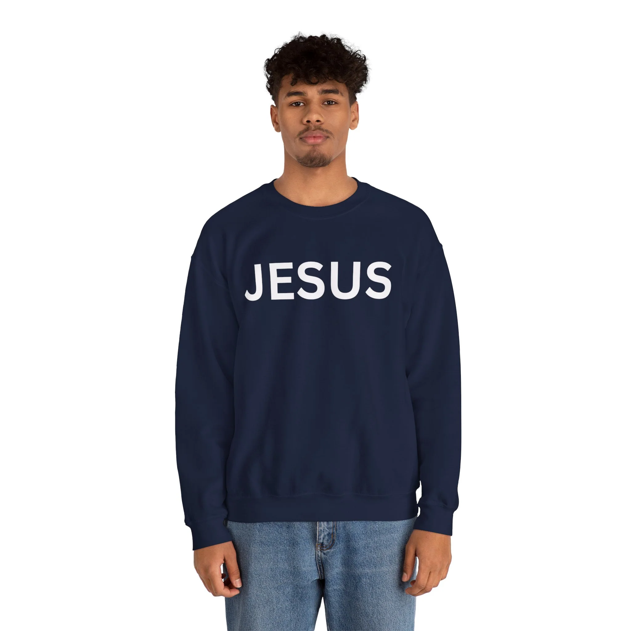 JESUS Unisex Heavy Blend™ Crewneck Sweatshirt - Image 40