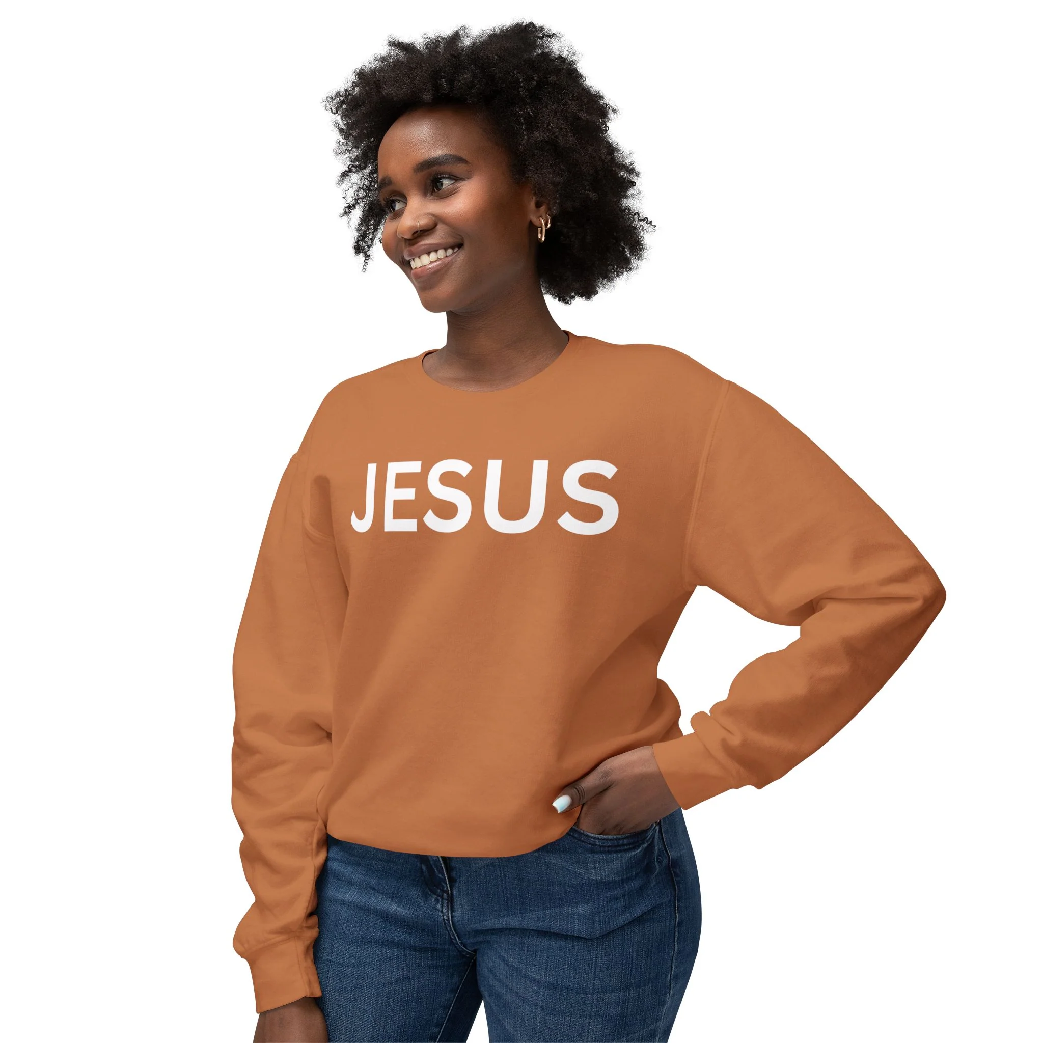 JESUS Unisex Lightweight Crewneck Sweatshirt - Image 11