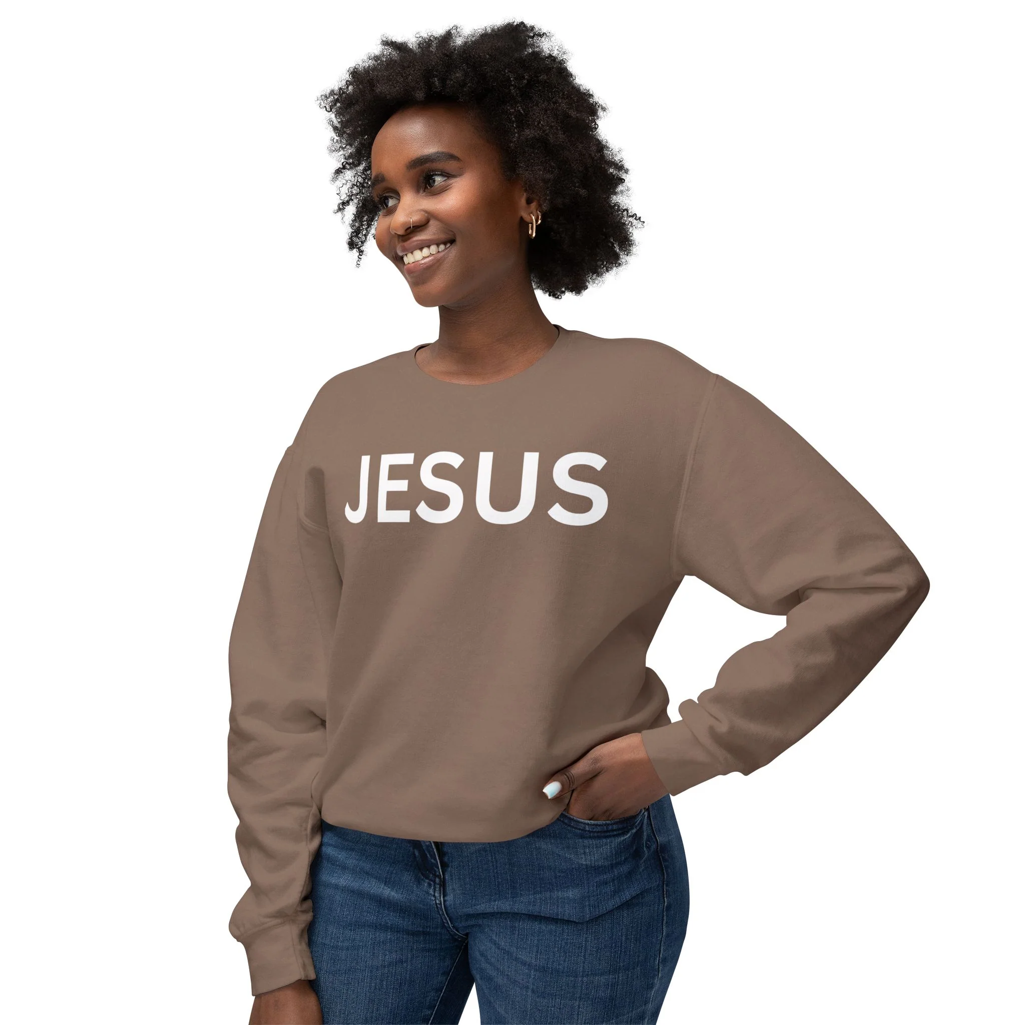 JESUS Unisex Lightweight Crewneck Sweatshirt - Image 14