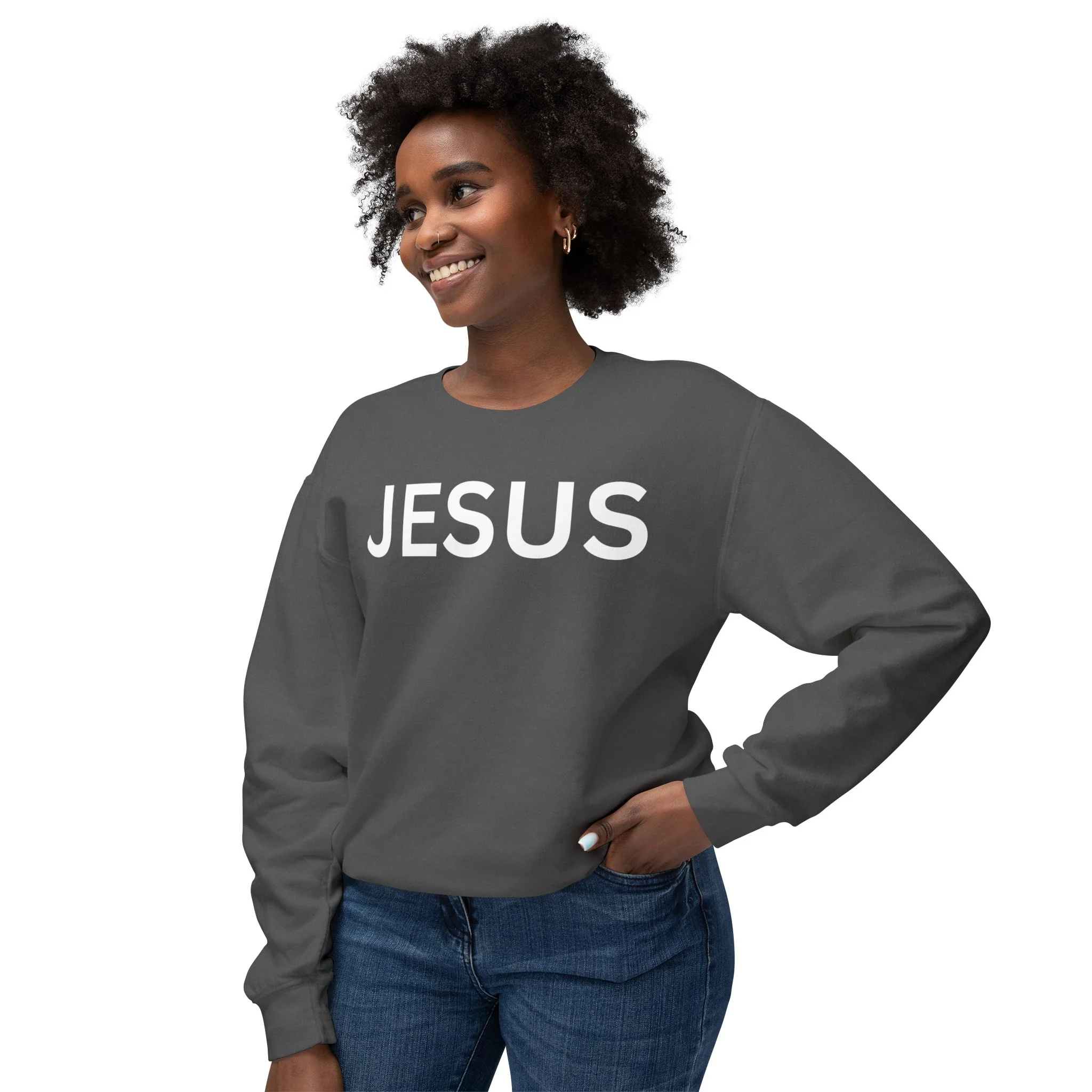 JESUS Unisex Lightweight Crewneck Sweatshirt - Image 17