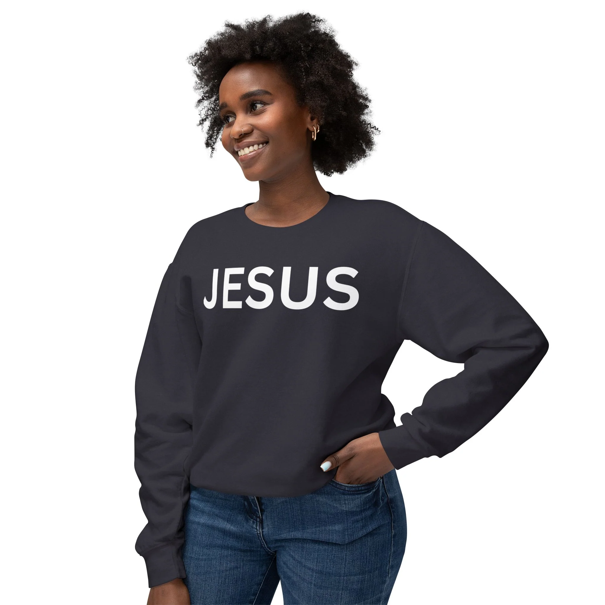 JESUS Unisex Lightweight Crewneck Sweatshirt - Image 23