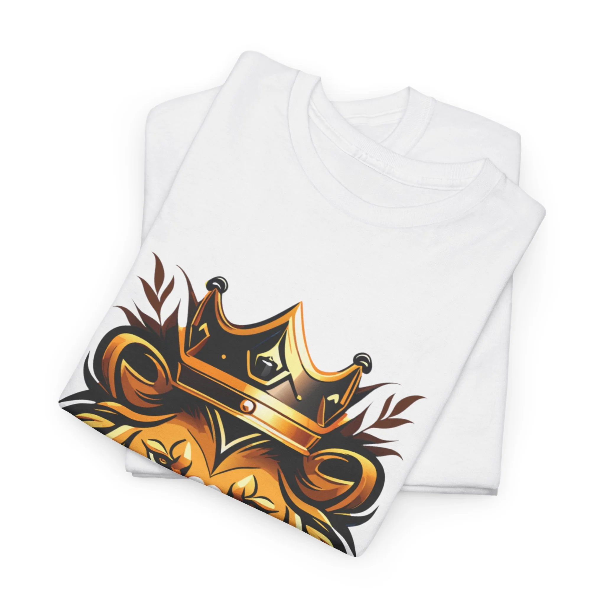 Lion of the Tribe of Judah Heavy Cotton Tee - Image 10