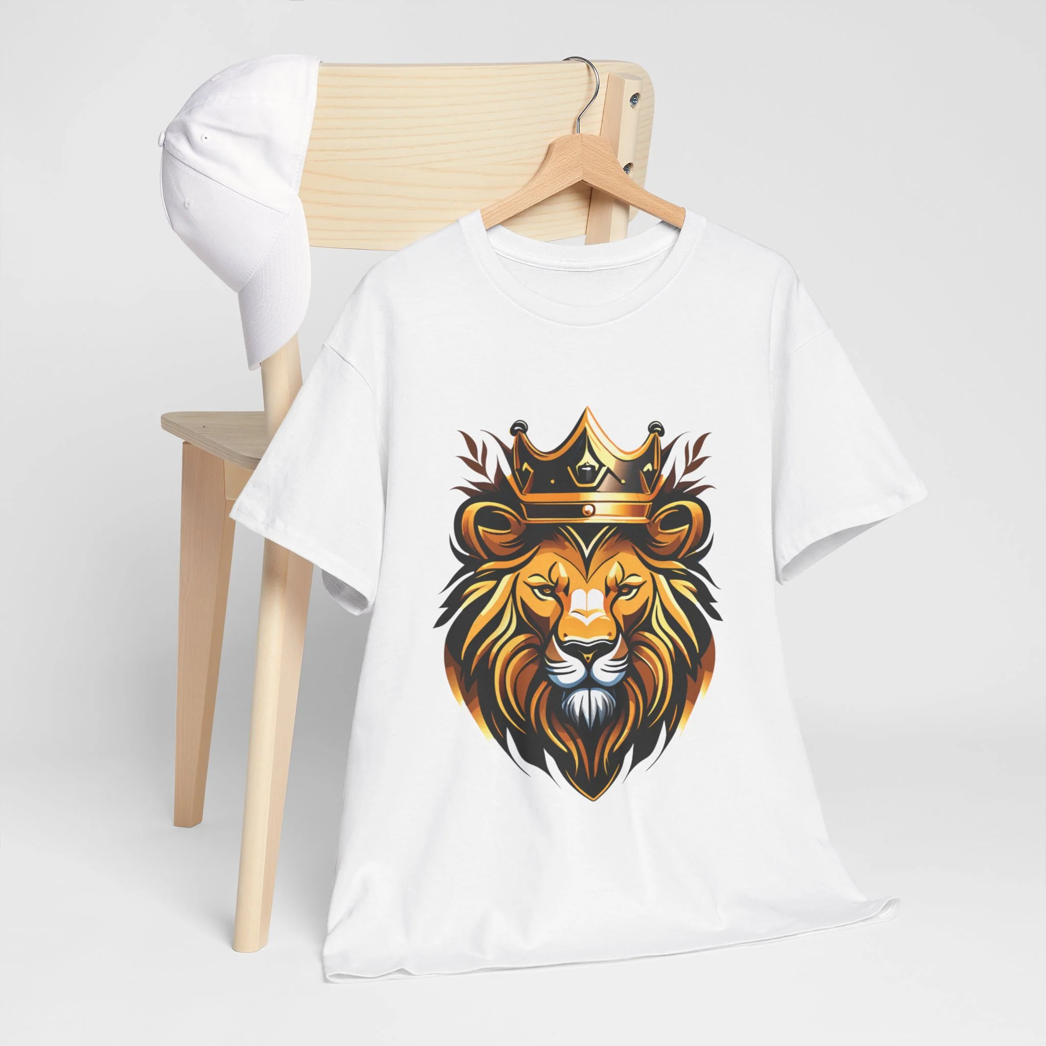 Lion of the Tribe of Judah Heavy Cotton Tee - Image 11