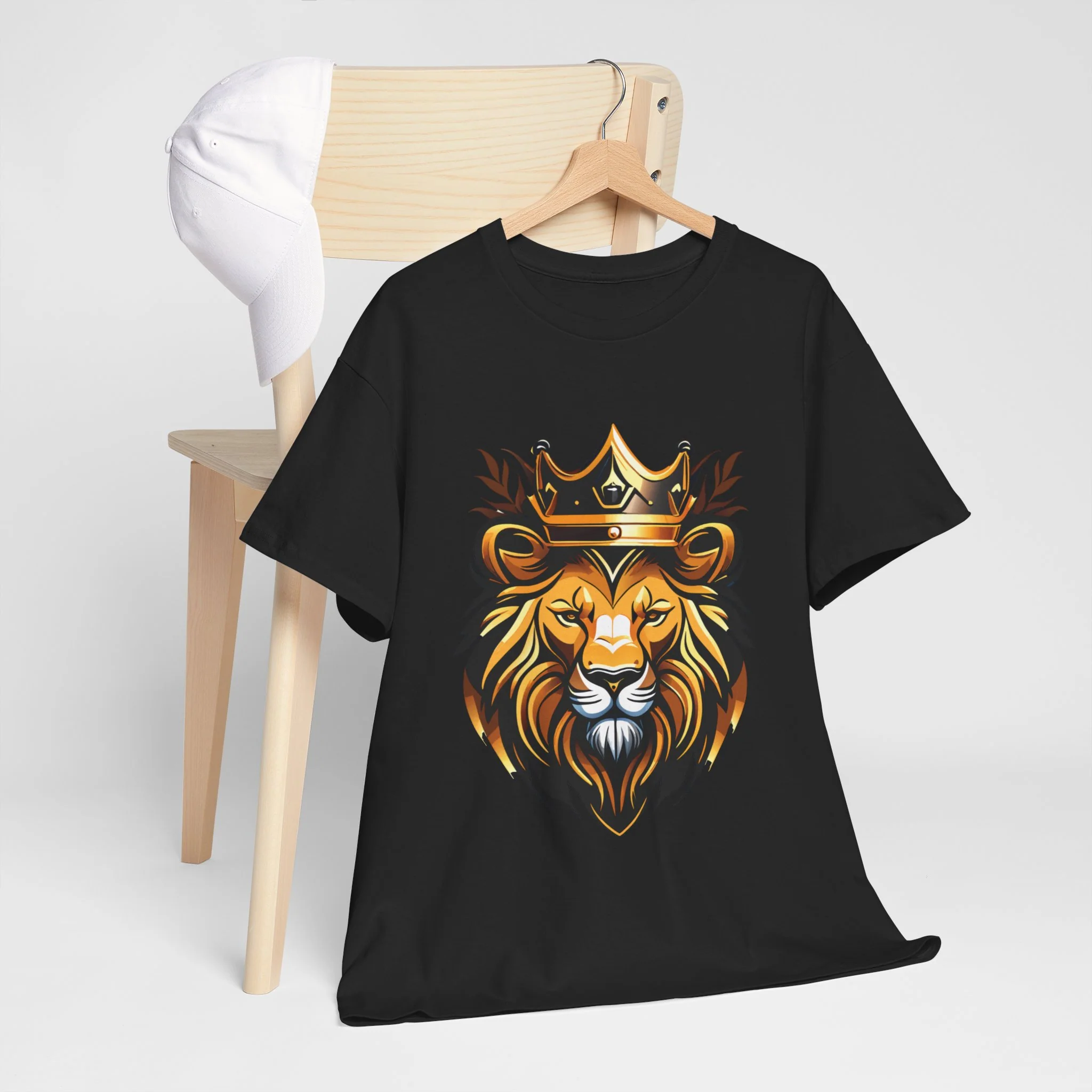 Lion of the Tribe of Judah Heavy Cotton Tee - Image 15