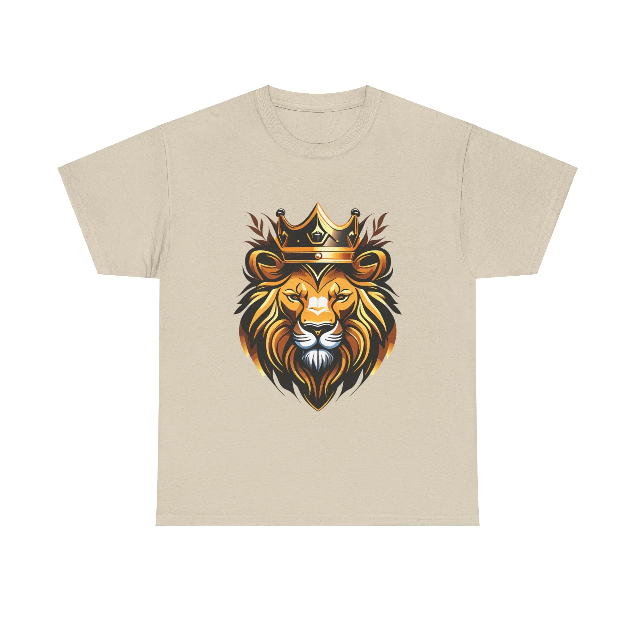 Lion of the Tribe of Judah Heavy Cotton Tee - Image 4