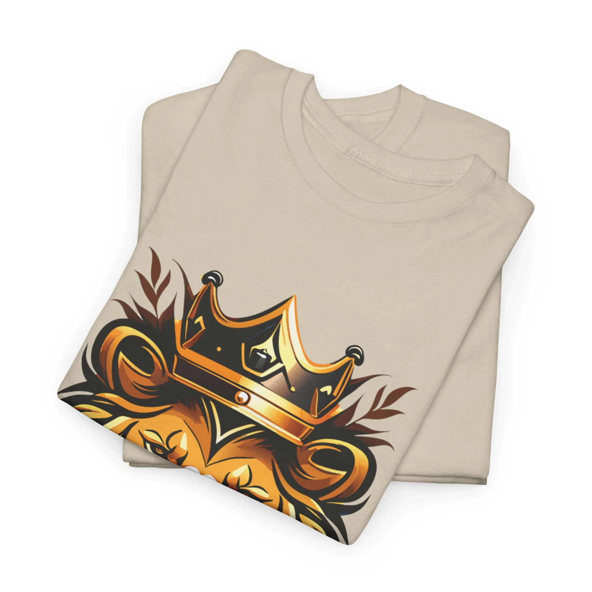 Lion of the Tribe of Judah Heavy Cotton Tee - Image 6