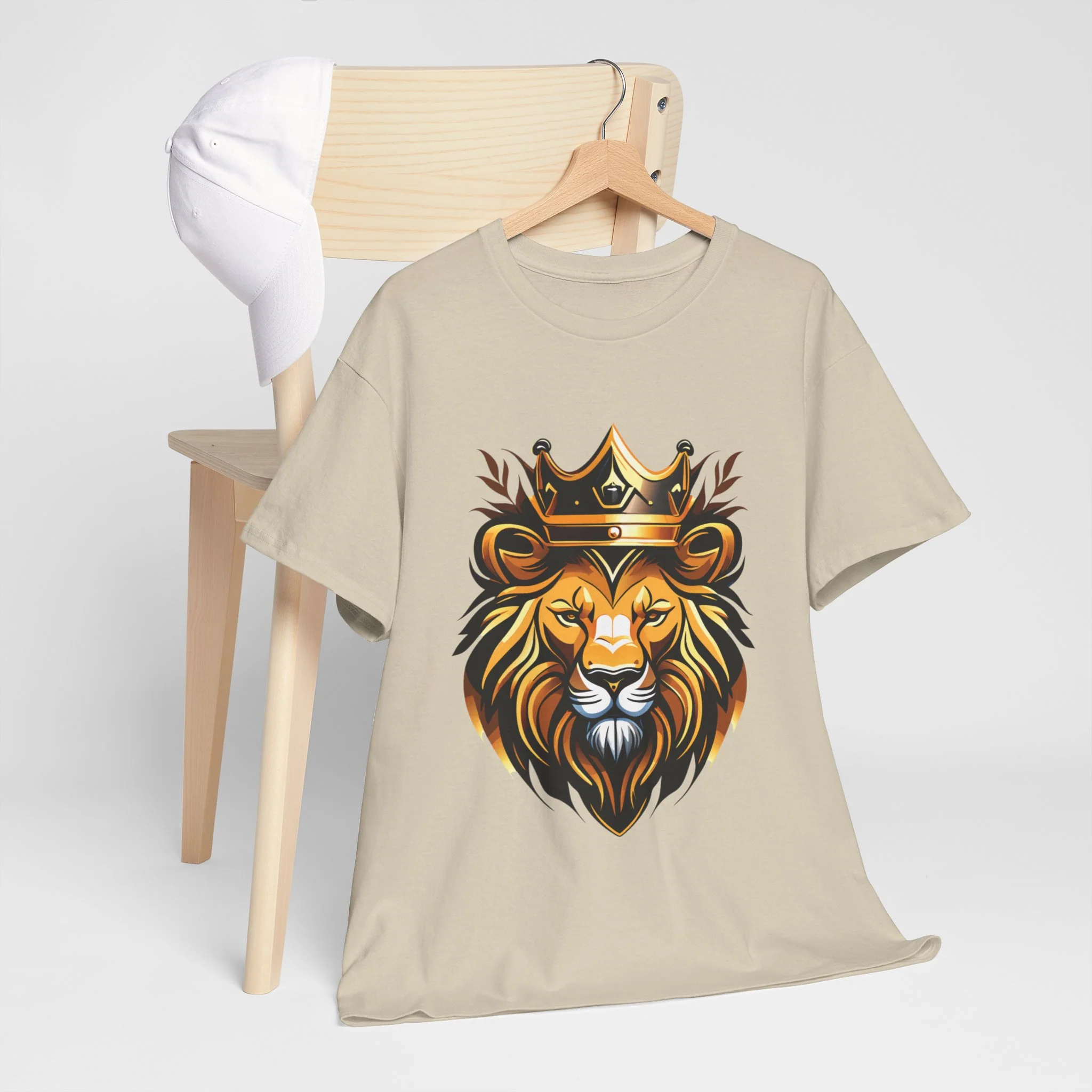 Lion of the Tribe of Judah Heavy Cotton Tee - Image 7