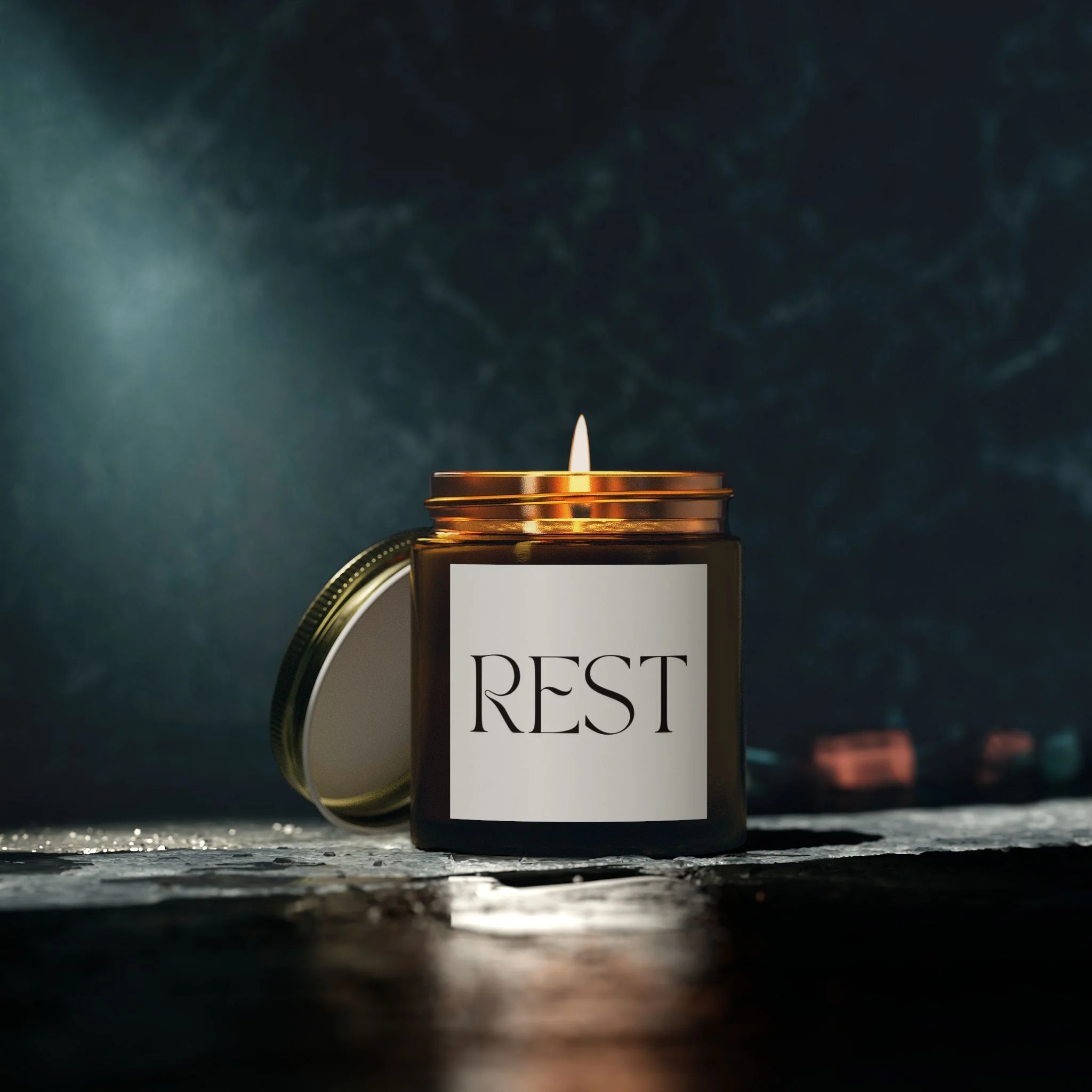 REST Scented Candles, Coconut Apricot Wax (4oz, 9oz) - Image 21
