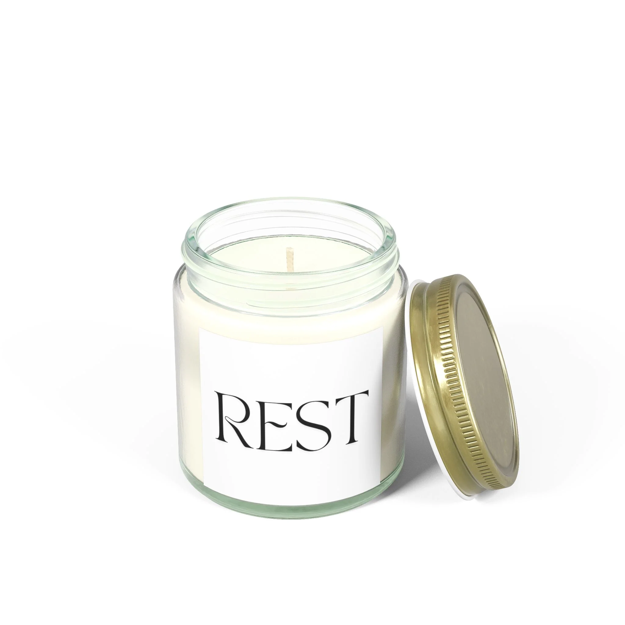REST Scented Candles, Coconut Apricot Wax (4oz, 9oz) - Image 37