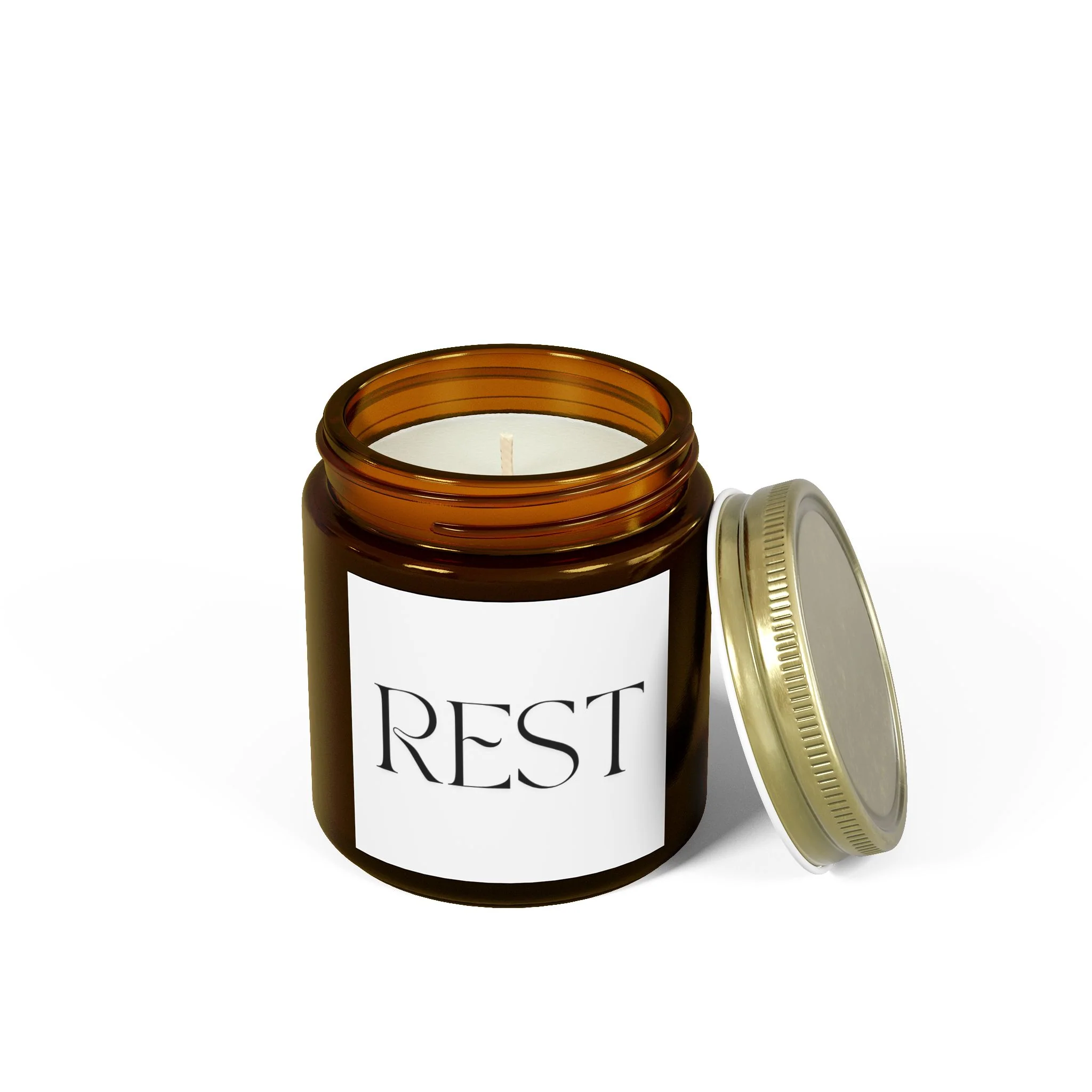 REST Scented Candles, Coconut Apricot Wax (4oz, 9oz) - Image 52