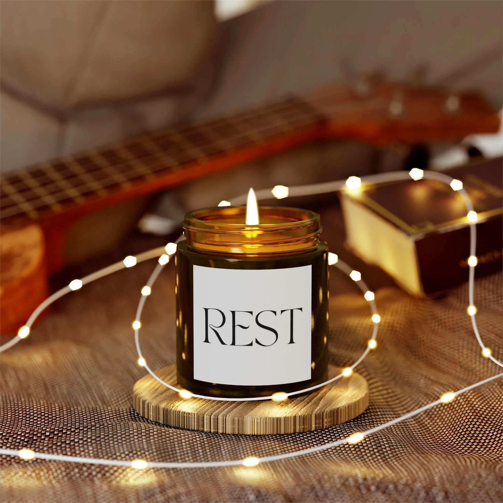 REST Scented Candles, Coconut Apricot Wax (4oz, 9oz) - Image 66