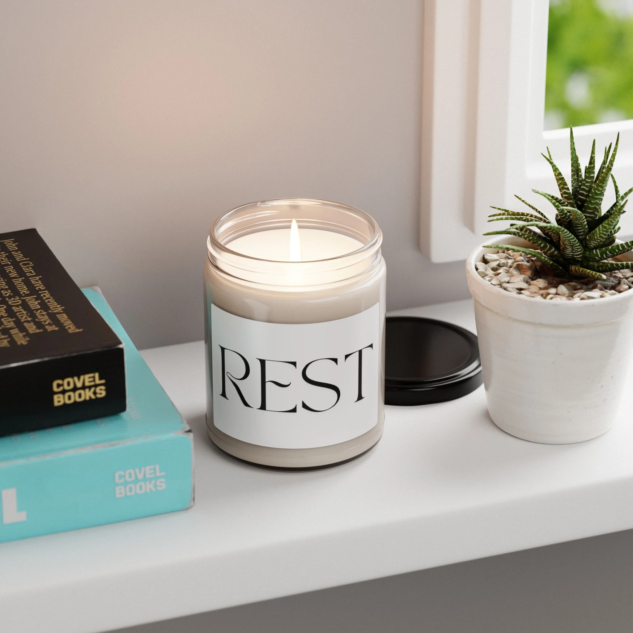 REST Scented Soy Candle, 9oz - Image 4