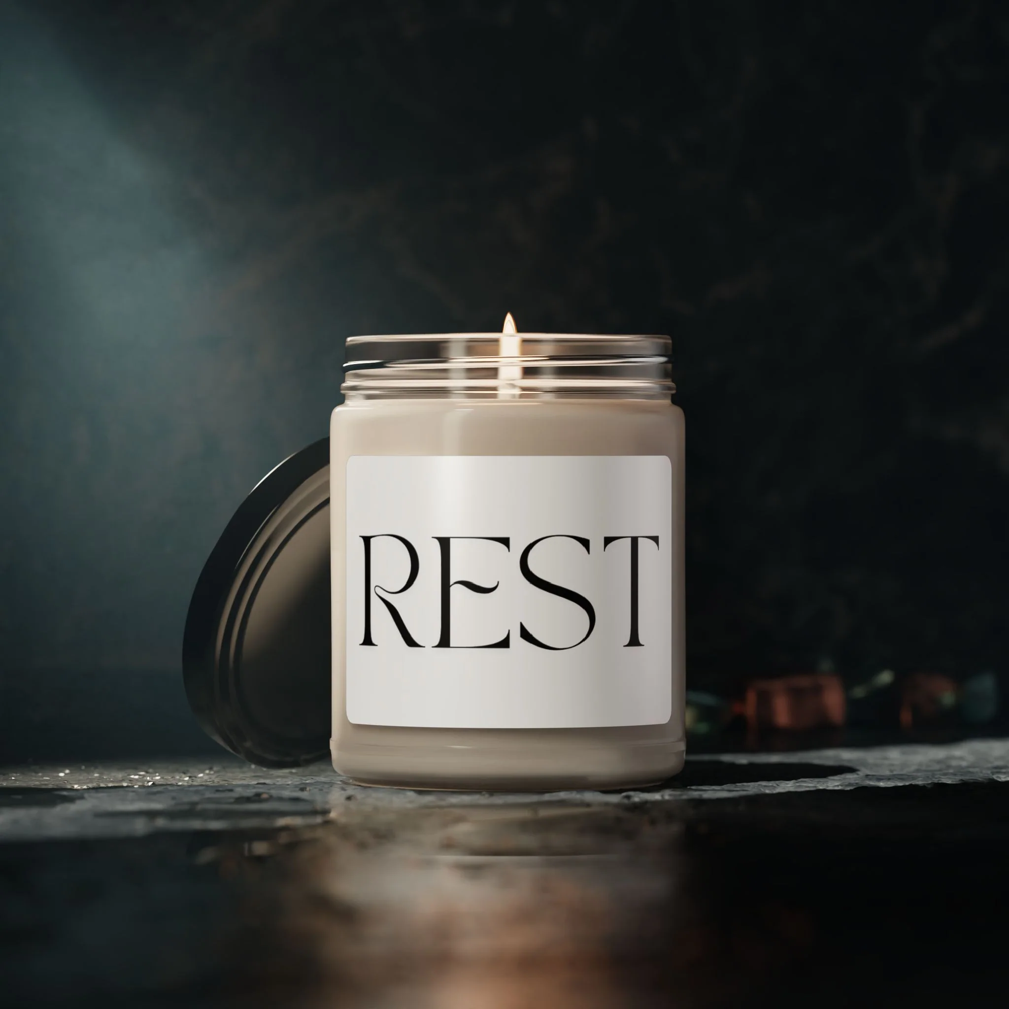 REST Scented Soy Candle, 9oz - Image 5