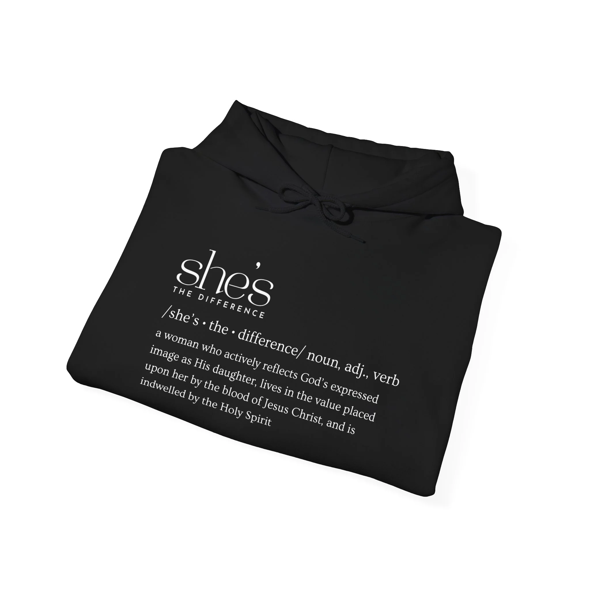 SHE'S THE DIFFERENCE Cozy Hooded Sweatshirt - Image 10