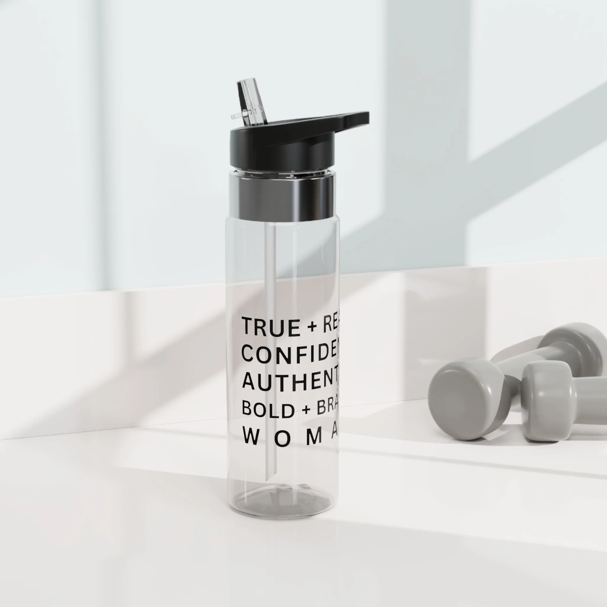 TRUE + REAL CONFIDENT AUTHENTIC BOLD + BRAVE WOMAN Kensington Tritan™ Sport Bottle, 20oz - Image 6