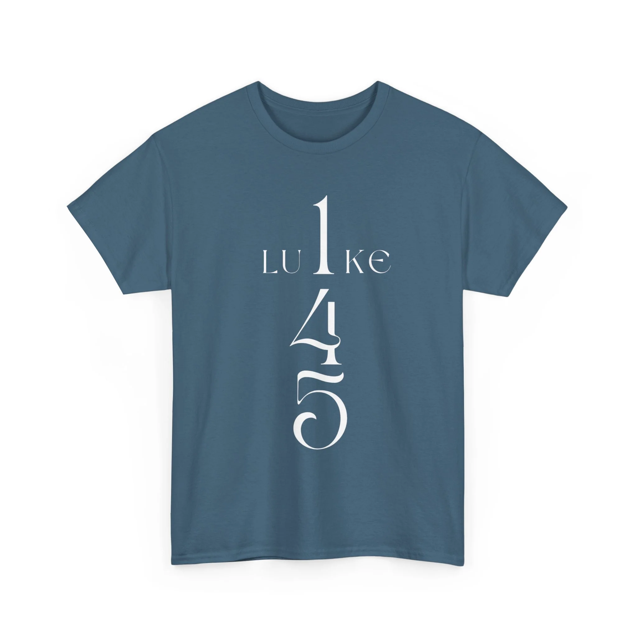 Luke 1:45 Heavy Cotton Tee - Image 35