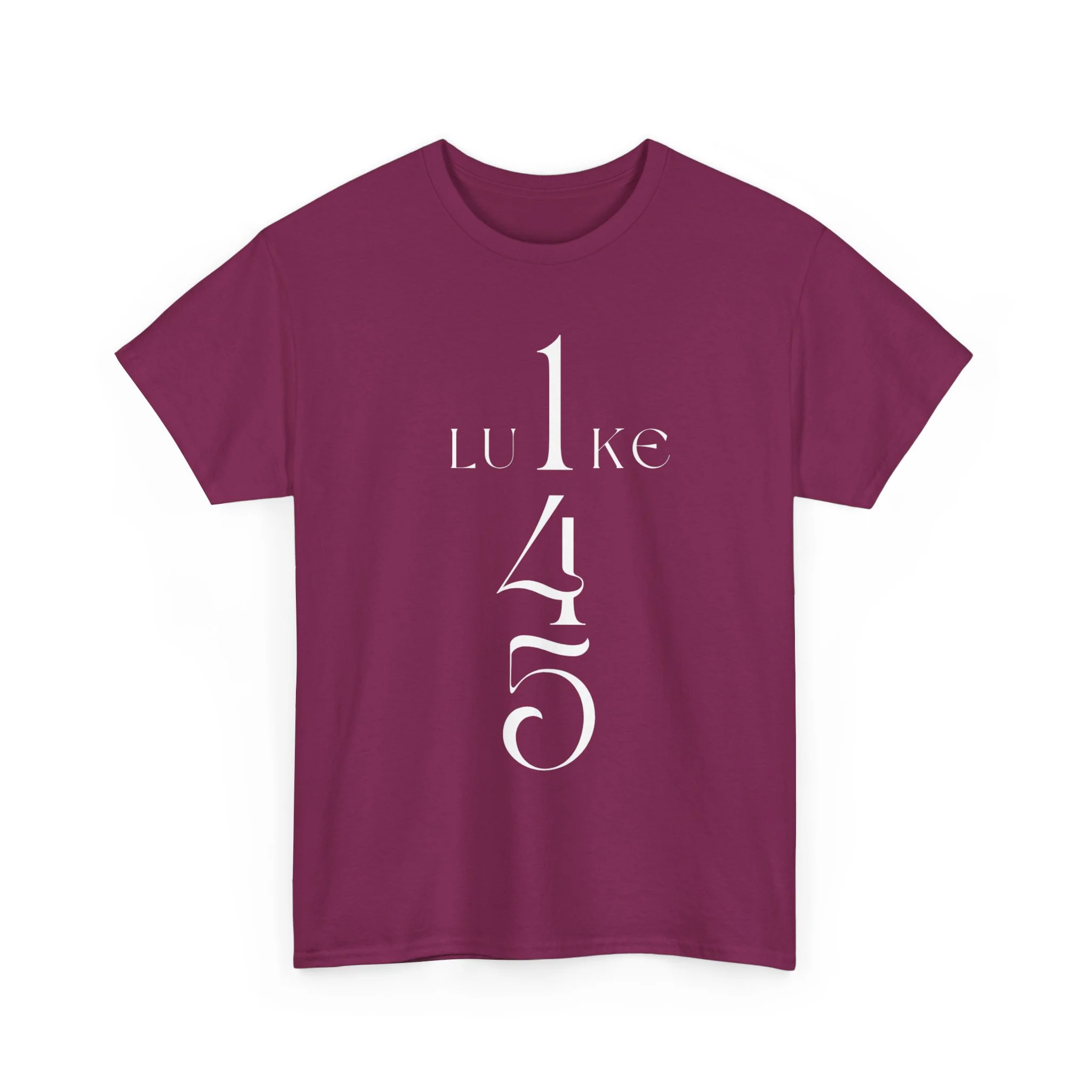 Luke 1:45 Heavy Cotton Tee - Image 44
