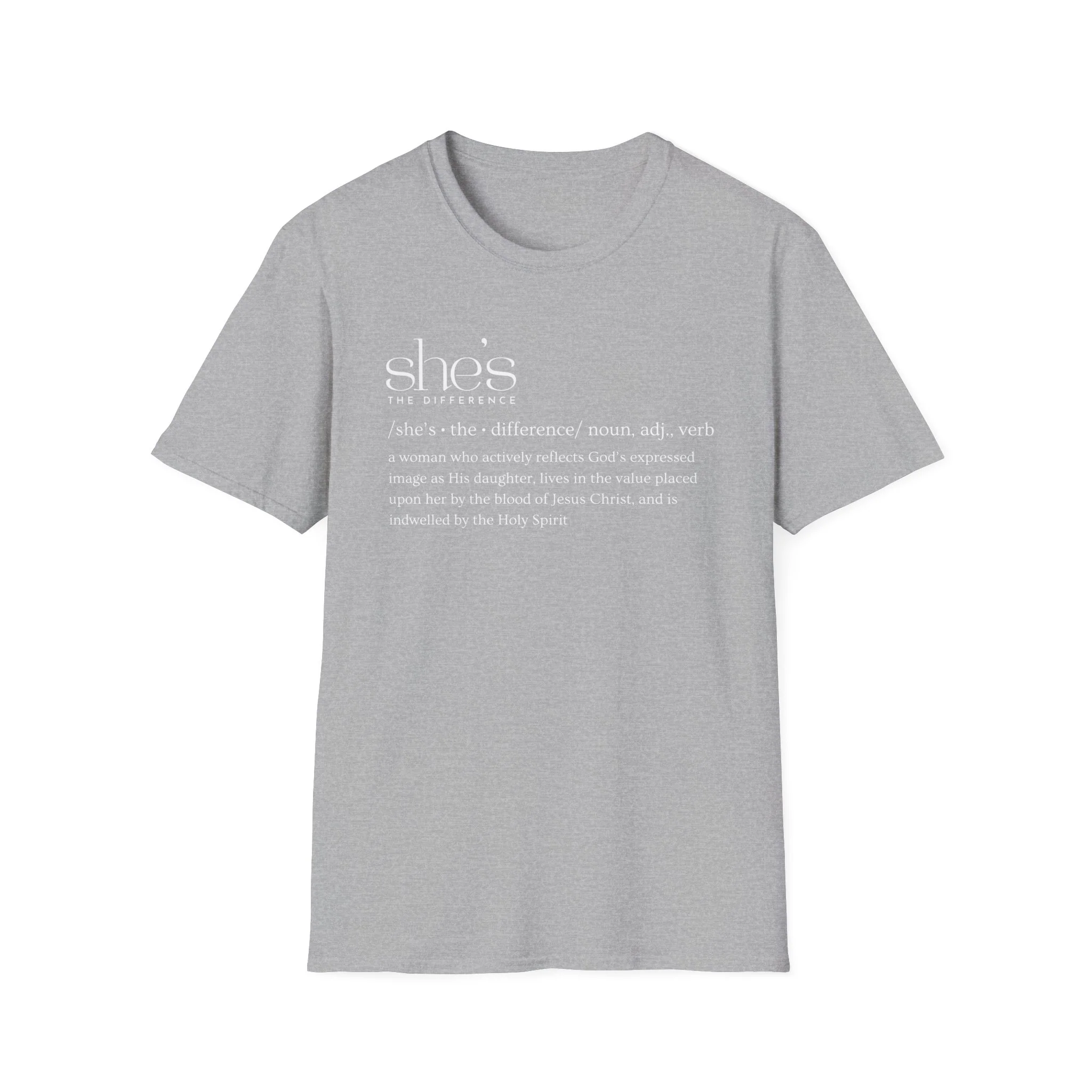 Softstyle SHE'S THE DIFFERENCE T-Shirt - Image 3